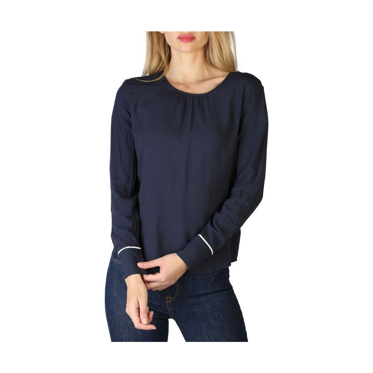 Textiel Dames Overhemden Tommy Hilfiger - xw0xw01568 Blauw