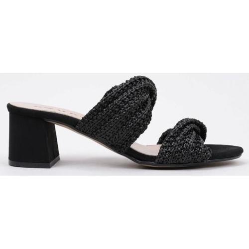 Schoenen Dames Leren slippers Krack VENTUR Zwart