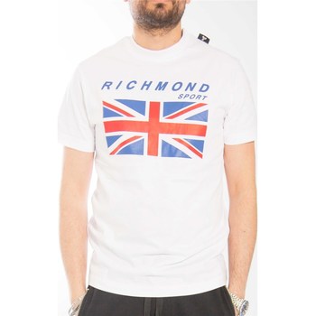 Textiel Heren T-shirts korte mouwen Richmond Sport UMP22017TS Wit