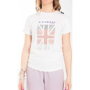 Textiel Dames T-shirts korte mouwen Richmond Sport UWP22015TSR Wit