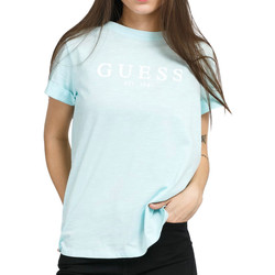 Textiel Dames T-shirts & Polo’s Guess  Blauw