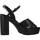 Schoenen Dames Sandalen / Open schoenen Lumberjack CROSSED ANKLE Zwart