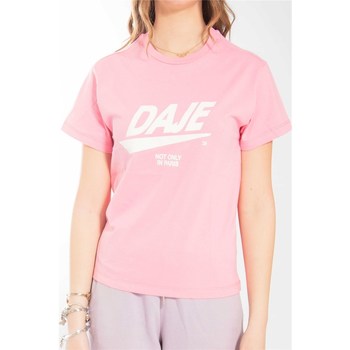 Textiel Dames T-shirts korte mouwen Daje TSDJ01002D Roze