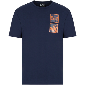 Textiel Heren T-shirts & Polo’s Ea7 Emporio Armani 3LPT51 PJ02Z Blauw