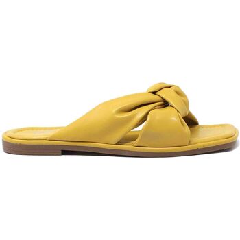 Schoenen Dames Leren slippers Gold&gold A22 GP229 Geel