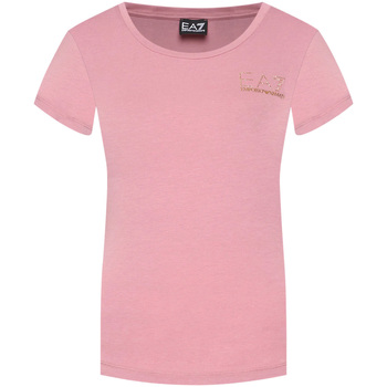 Textiel Dames T-shirts & Polo’s Ea7 Emporio Armani 8NTT65 TJDQZ Roze