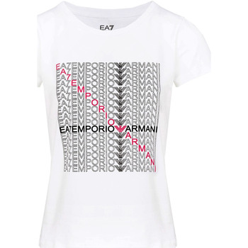 Textiel Dames T-shirts & Polo’s Ea7 Emporio Armani 3LTT22 TJFKZ Wit
