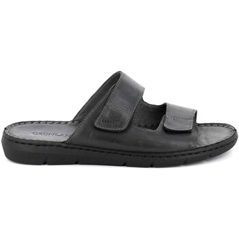 Schoenen Heren Leren slippers Grunland CI2691 Zwart