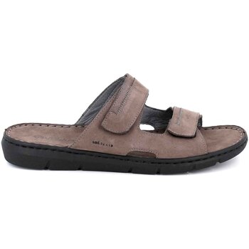 Schoenen Heren Leren slippers Grunland CI2687 Brown