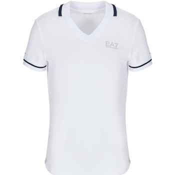Textiel Dames T-shirts & Polo’s Ea7 Emporio Armani 3LTF01 TJ9DZ Wit