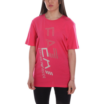 Textiel Dames T-shirts & Polo’s Ea7 Emporio Armani 3LTT20 TJBEZ Roze