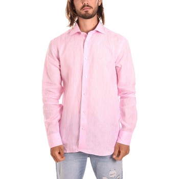 Textiel Heren Overhemden lange mouwen Borgoni Milano OSTUNI Roze