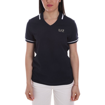 Textiel Dames T-shirts & Polo’s Ea7 Emporio Armani 3LTF01 TJ9DZ Blauw