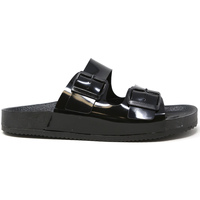 Schoenen Dames Leren slippers Geowalk 332A20630S Zwart
