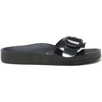 Schoenen Dames Leren slippers Geowalk 332A21030S Zwart