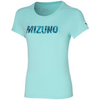 Textiel Dames T-shirts korte mouwen Mizuno Athletic Tee Bleu