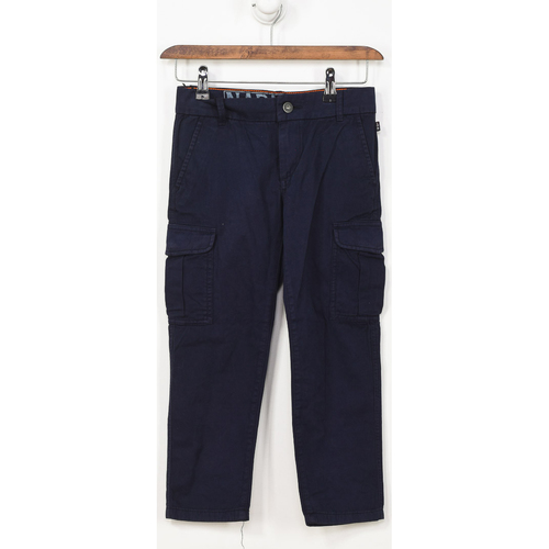Textiel Jongens Broeken / Pantalons Napapijri N0YI5G-176 Blauw