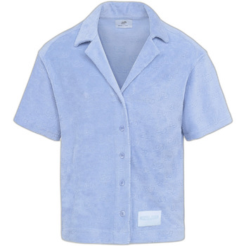 Textiel Heren Overhemden korte mouwen Sixth June Chemise  Monogram Towel Blauw