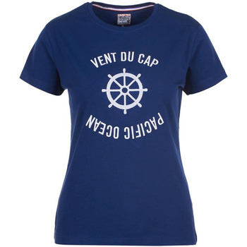 Textiel Dames T-shirts korte mouwen Vent Du Cap T-shirt manches courtes femme ACHERYL Marine