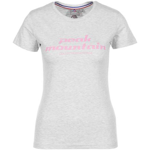 Textiel Dames T-shirts korte mouwen Peak Mountain T-shirt manches courtes femme ACOSMO Grijs