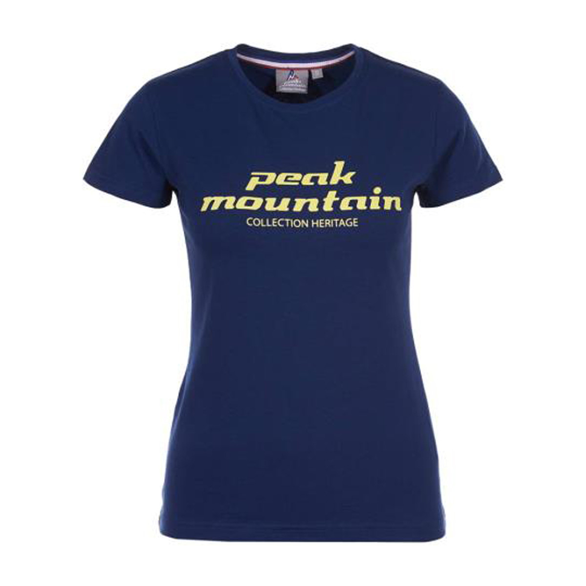 Textiel Dames T-shirts korte mouwen Peak Mountain T-shirt manches courtes femme ACOSMO Marine