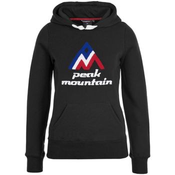 Textiel Dames Sweaters / Sweatshirts Peak Mountain Sweat à capuche femme ADRIVER Zwart