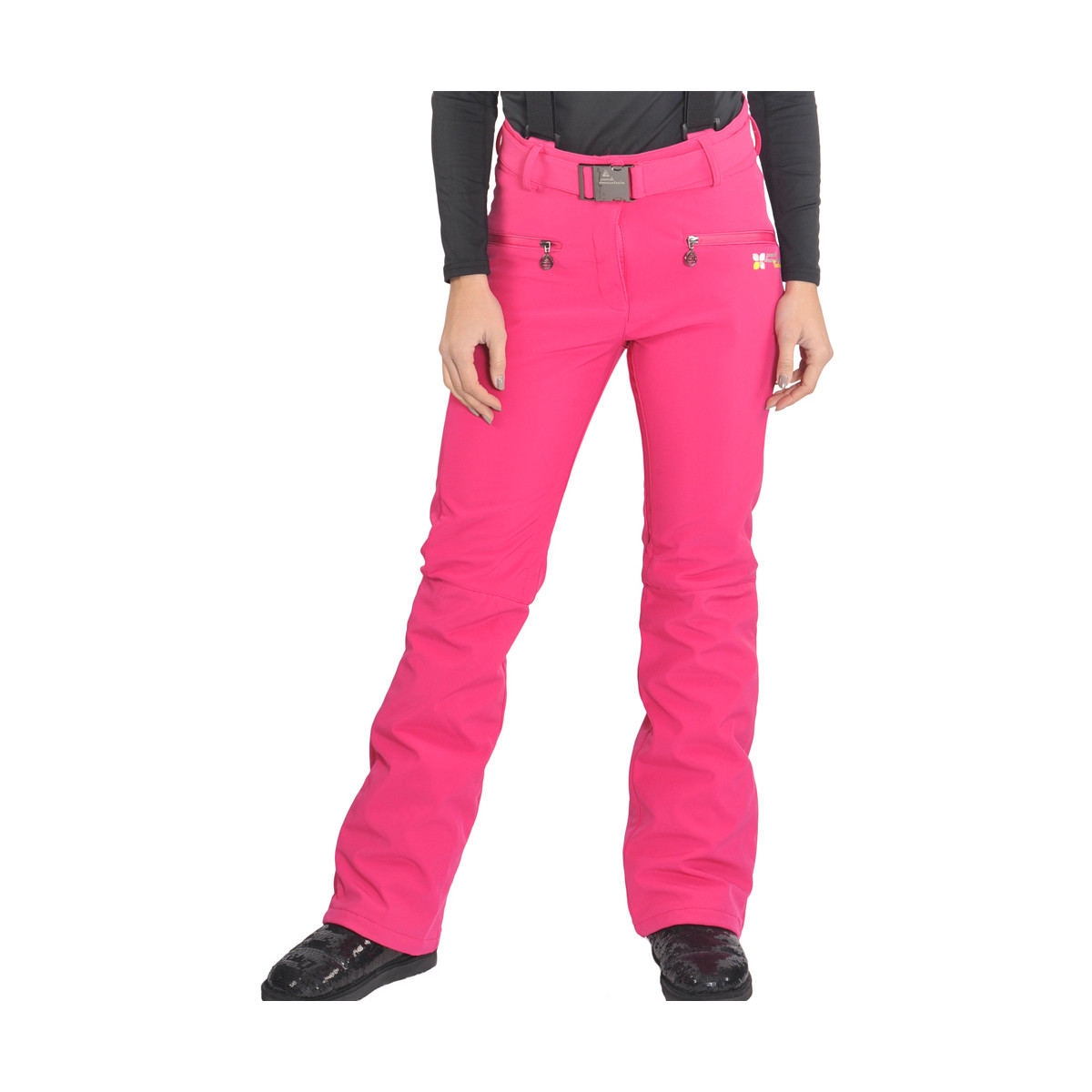 Textiel Dames Broeken / Pantalons Peak Mountain Pantalon de ski femme AFUZZI Roze