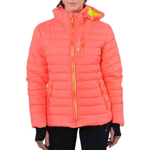 Textiel Dames Dons gevoerde jassen Peak Mountain Doudoune de ski femme APTIS Orange