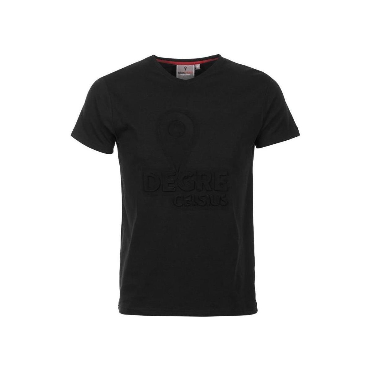 Textiel Heren T-shirts korte mouwen Degré Celsius T-shirt manches courtes homme CABOS Zwart
