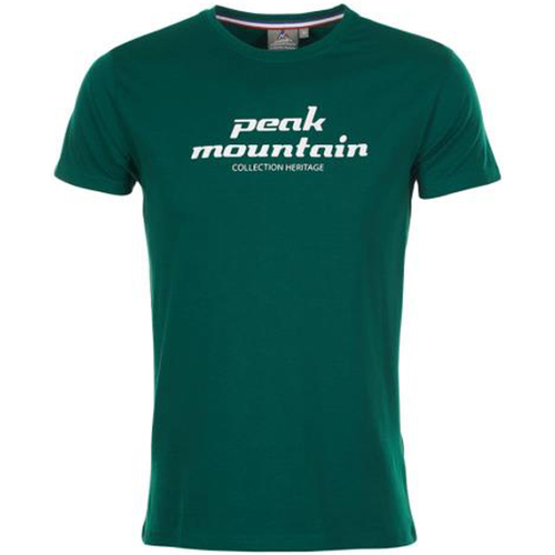 Textiel Heren T-shirts korte mouwen Peak Mountain T-shirt manches courtes homme COSMO Groen