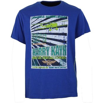 Textiel Jongens T-shirts korte mouwen Harry Kayn T-shirt manches courtesgarçon ECEBANUP Blauw