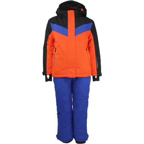Textiel Jongens Broeken / Pantalons Peak Mountain Ensemble de ski garçon EFLIGHT Orange