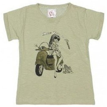 Textiel Meisjes T-shirts korte mouwen Miss Girly T-shirt manches courtes fille FADESPOLI Beige