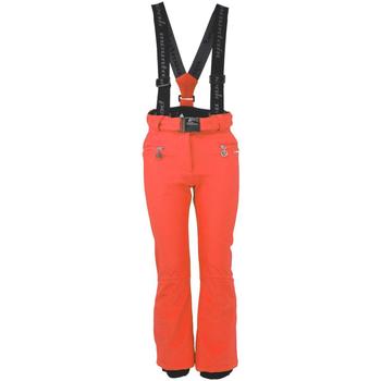 Peak Mountain Pantalon de ski softshell fille FAFUZZA Orange