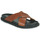 Schoenen Heren Leren slippers Pellet FELIPE Veau / Zaad / Cognac