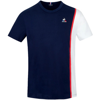 Textiel Heren T-shirts korte mouwen Le Coq Sportif Saison 1 Tee N°1 Blauw