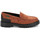 Schoenen Dames Mocassins Kickers Deck Loafer Orange
