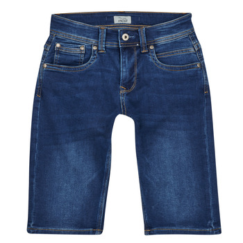 Textiel Jongens Korte broeken / Bermuda's Pepe jeans TRACKER SHORT Blauw / Donker