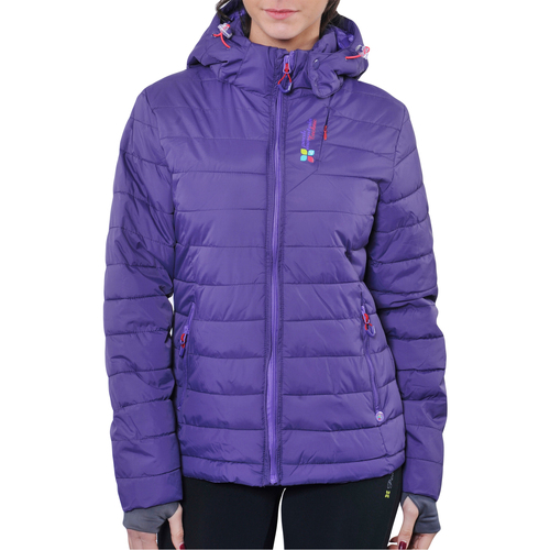 Textiel Dames Dons gevoerde jassen Peak Mountain Doudoune de ski femme APTI Violet