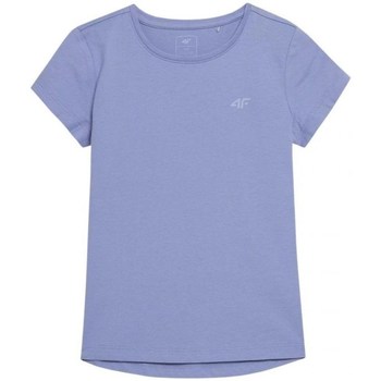 Textiel Meisjes T-shirts korte mouwen 4F JTSD001 Blauw