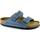 Schoenen Dames Leren slippers Birkenstock BIR-CCC-1022509-DB Blauw
