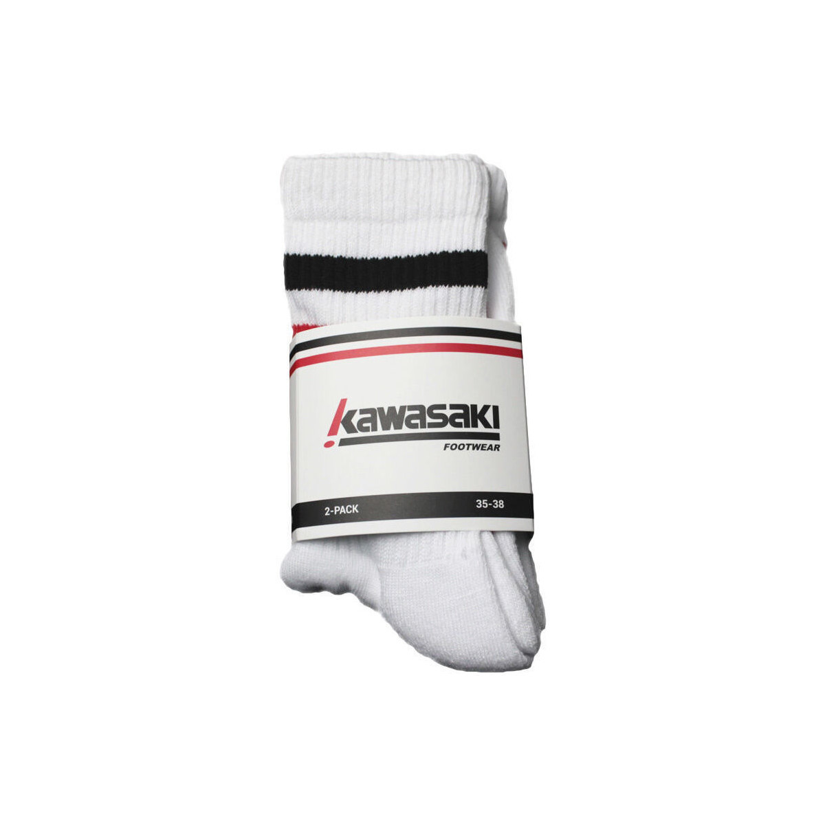 Ondergoed High socks Kawasaki 2 Pack Socks K222068 1002 White Wit