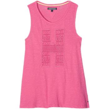 Textiel Meisjes T-shirts korte mouwen Tommy Hilfiger  Roze