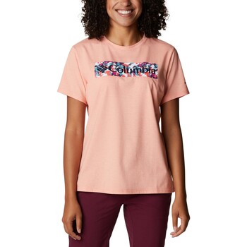 Textiel Dames T-shirts korte mouwen Columbia 1931753 Roze