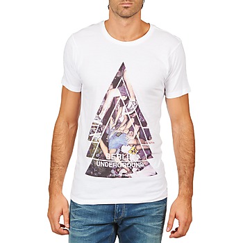 Textiel Heren T-shirts korte mouwen Eleven Paris BERLIN M MEN Wit