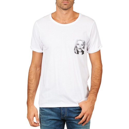 Textiel Heren T-shirts korte mouwen Eleven Paris KMPOCK MEN Wit