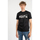 Textiel Heren T-shirts korte mouwen Les Hommes LLT202-717P | Round Neck T-Shirt Zwart