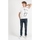 Textiel Heren T-shirts korte mouwen Les Hommes LKT219-700P | Round Neck T-Shirt Wit