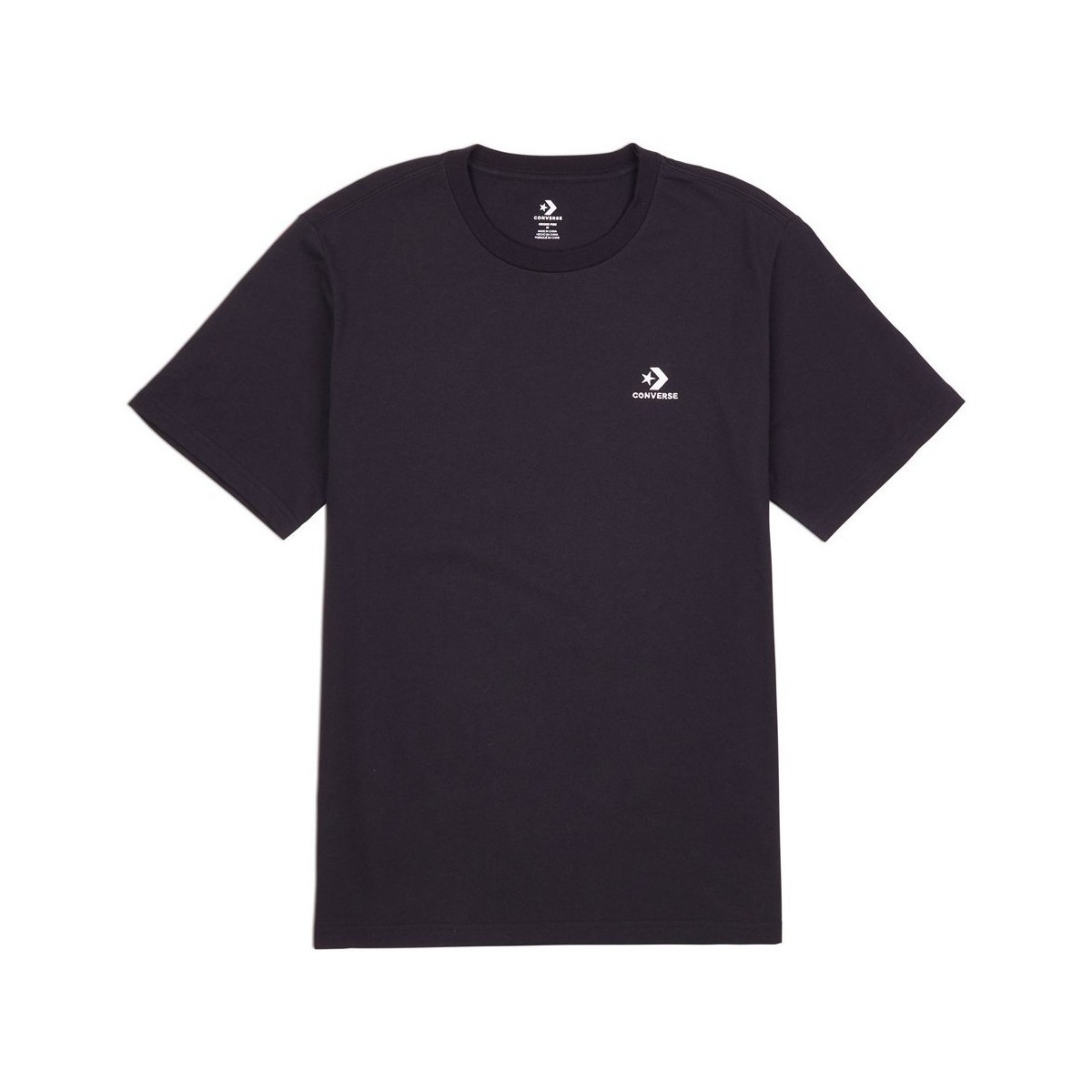 Textiel Heren T-shirts korte mouwen Converse Goto Embroidered Star Chevron Zwart