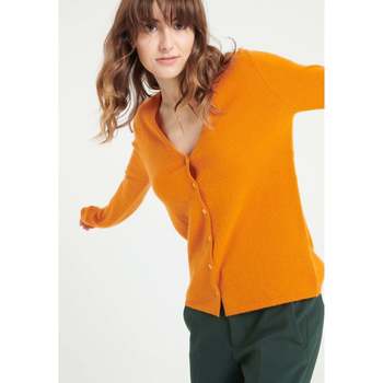 Textiel Dames Vesten / Cardigans Studio Cashmere8 LILLY 7 Orange